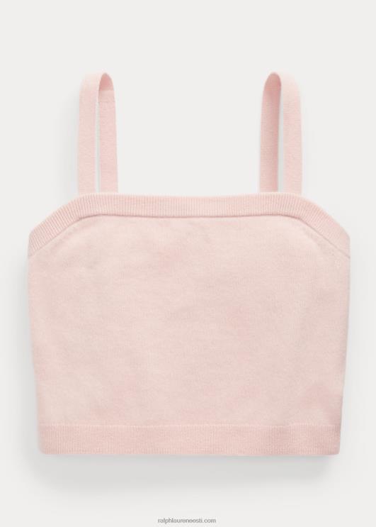 Ralph Lauren naised kašmiirist sirge kaelusega topp PR0V3202 roosa liiv