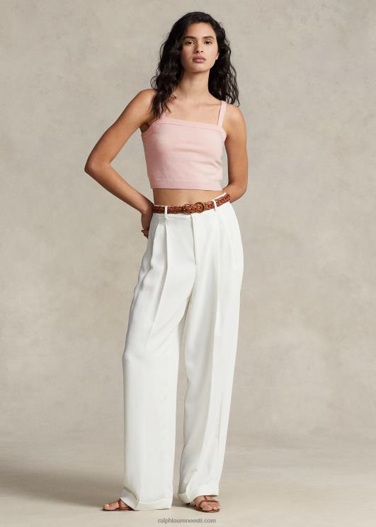 Ralph Lauren naised kašmiirist sirge kaelusega topp PR0V3202 roosa liiv