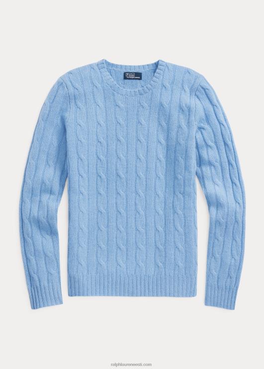 Ralph Lauren naised kaabliga kootud kašmiirist kampsun PR0V9111 uus litchfield sinine