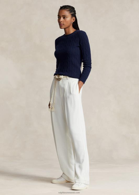 Ralph Lauren naised kaabliga kootud kašmiirist kampsun PR0V9118 jahimeeste merevägi