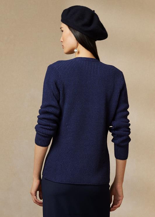 Ralph Lauren naised kaherealine kampsun PR0V3503 luksuslik merevägi