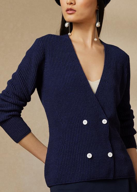 Ralph Lauren naised kaherealine kampsun PR0V3503 luksuslik merevägi