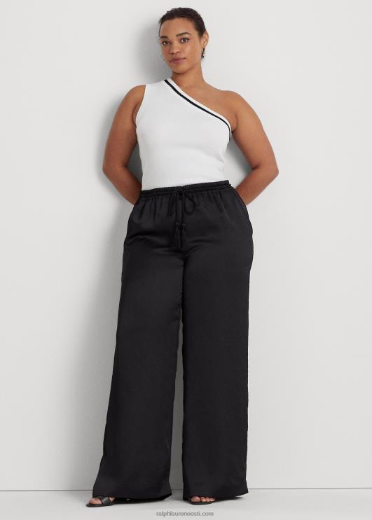 Ralph Lauren naised kahetooniline ühe õlaga kärbitud kampsun PR0V4544 valge must