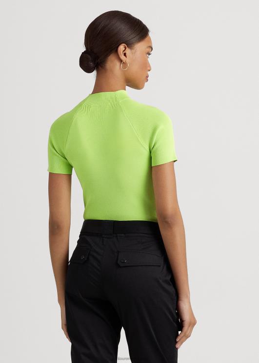 Ralph Lauren naised lühikeste varrukatega sviiter PR0V3898 elektriline lubi