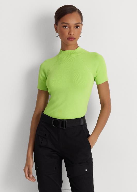 Ralph Lauren naised lühikeste varrukatega sviiter PR0V3898 elektriline lubi