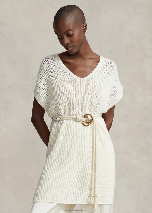 Ralph Lauren naised lahtise õmblusega meriinovillane tuunika PR0V3112 tume kreem