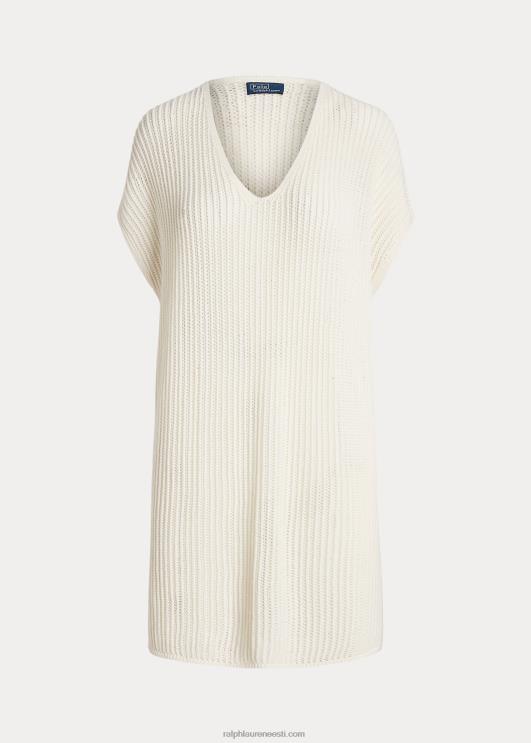 Ralph Lauren naised lahtise õmblusega meriinovillane tuunika PR0V3112 tume kreem