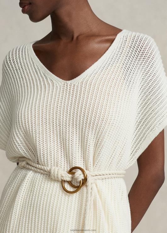 Ralph Lauren naised lahtise õmblusega meriinovillane tuunika PR0V3112 tume kreem