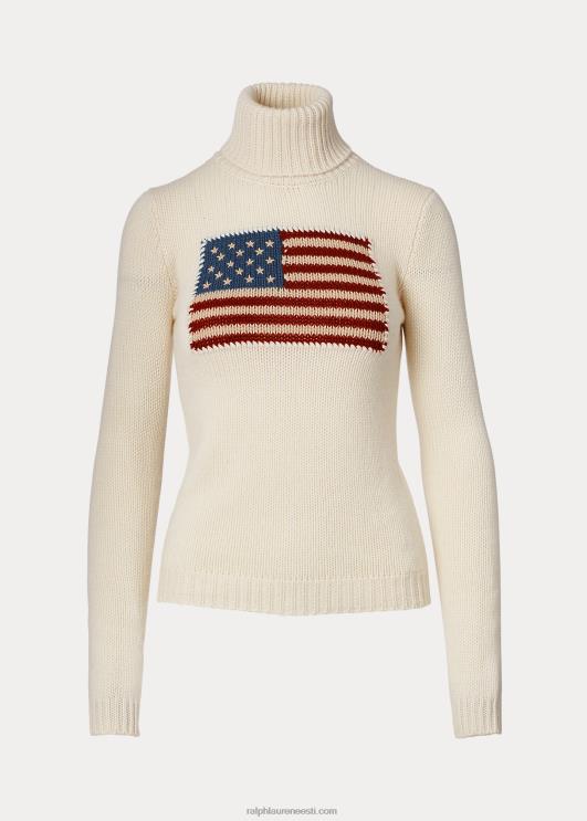 Ralph Lauren naised lipuline kašmiir kaelusega kampsun PR0V9353 koor lipuga