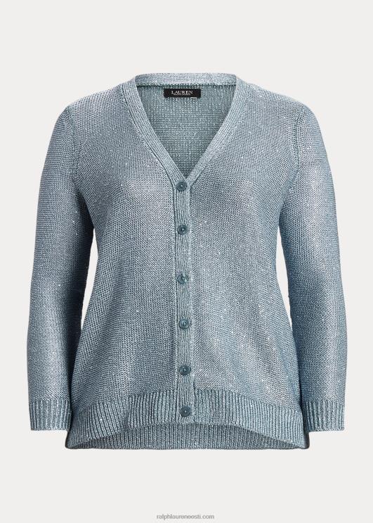 Ralph Lauren naised litritega linasegust kardigan PR0V4599 indigoookean multi