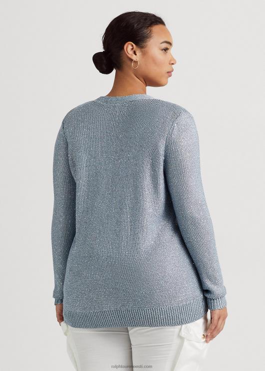 Ralph Lauren naised litritega linasegust kardigan PR0V4599 indigoookean multi