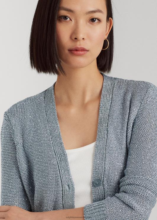 Ralph Lauren naised litritega linasegust kardigan PR0V4833 indigoookean multi