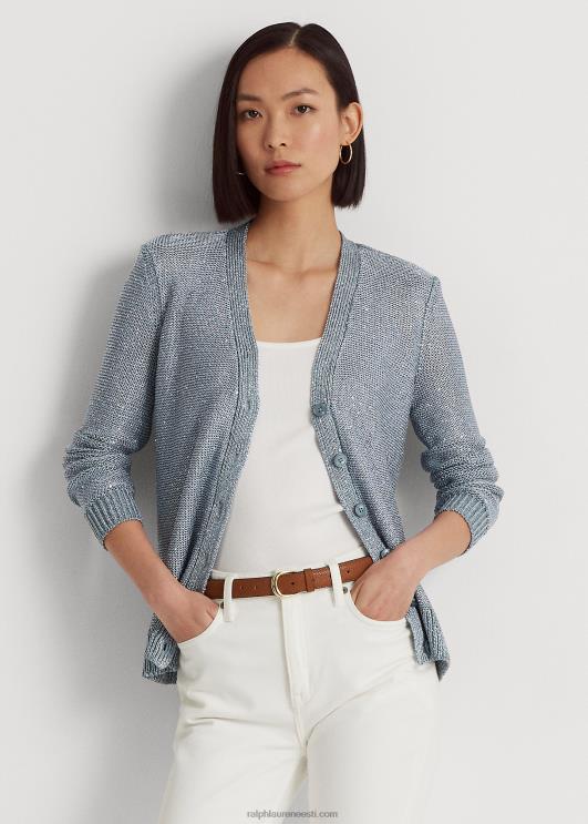Ralph Lauren naised litritega linasegust kardigan PR0V4833 indigoookean multi
