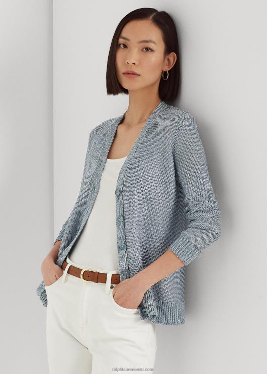 Ralph Lauren naised litritega linasegust kardigan PR0V9415 indigoookean multi