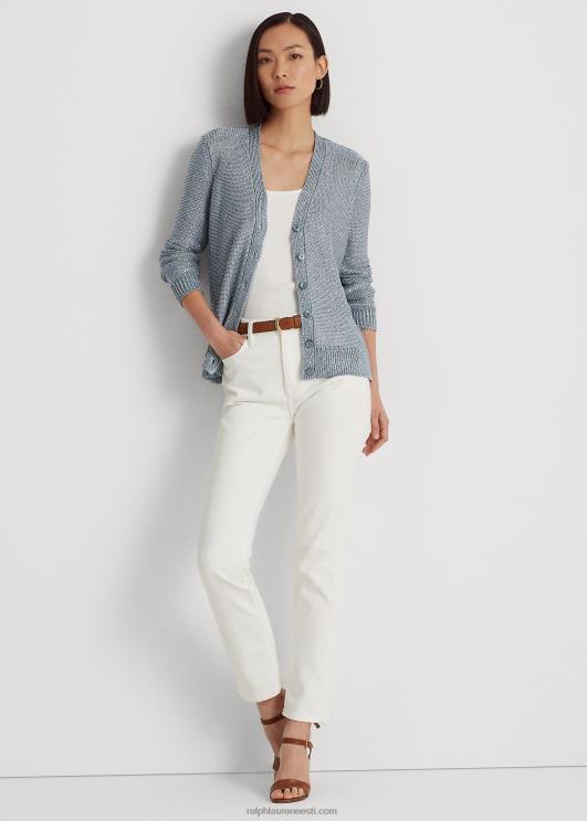 Ralph Lauren naised litritega linasegust kardigan PR0V9415 indigoookean multi