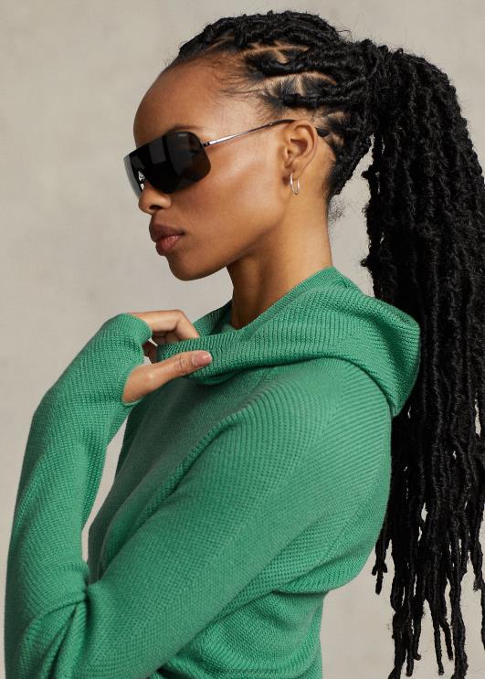 Ralph Lauren naised meriinovillane snoodpulover PR0V3047 parveroheline