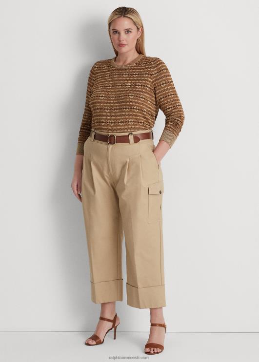 Ralph Lauren naised metallik fair isle puuvillasegu kampsun PR0V4520 mitu