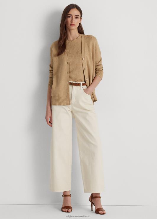 Ralph Lauren naised monogramm žakaarkardigan PR0V4299 kasepruun