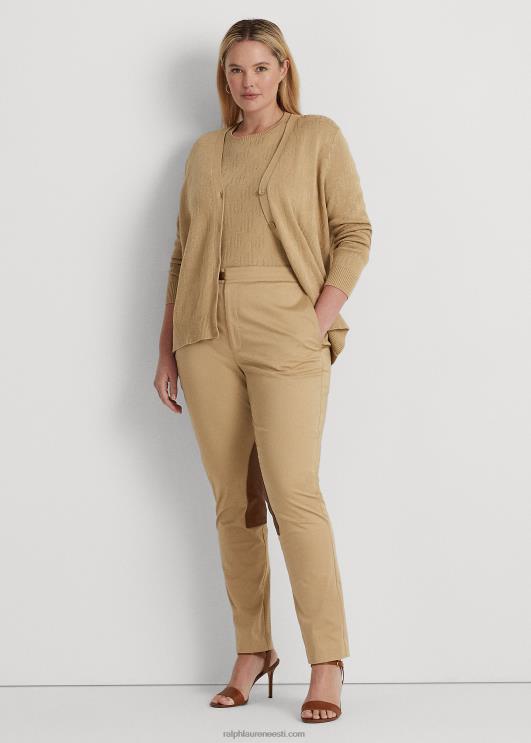 Ralph Lauren naised monogramm žakaarkardigan PR0V4508 kasepruun