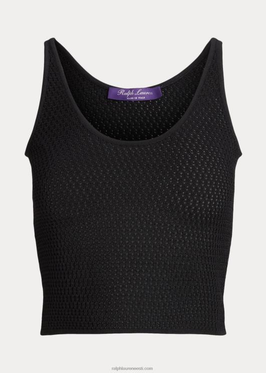 Ralph Lauren naised siidist võrgust sviiter PR0V3595 must