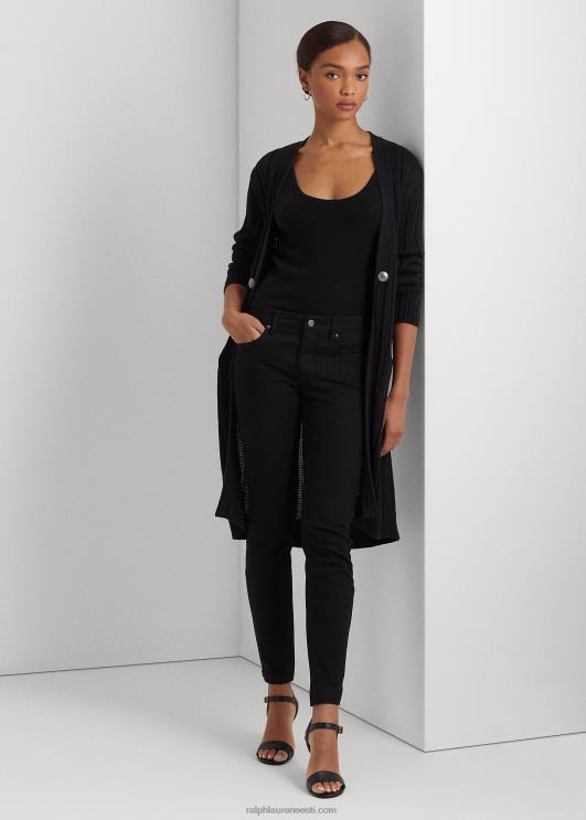 Ralph Lauren naised soonik puuvillane-linane kardigan PR0V9521 must