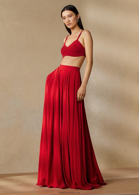 Ralph Lauren naised soonikuga siidist bralette PR0V3505 rouge