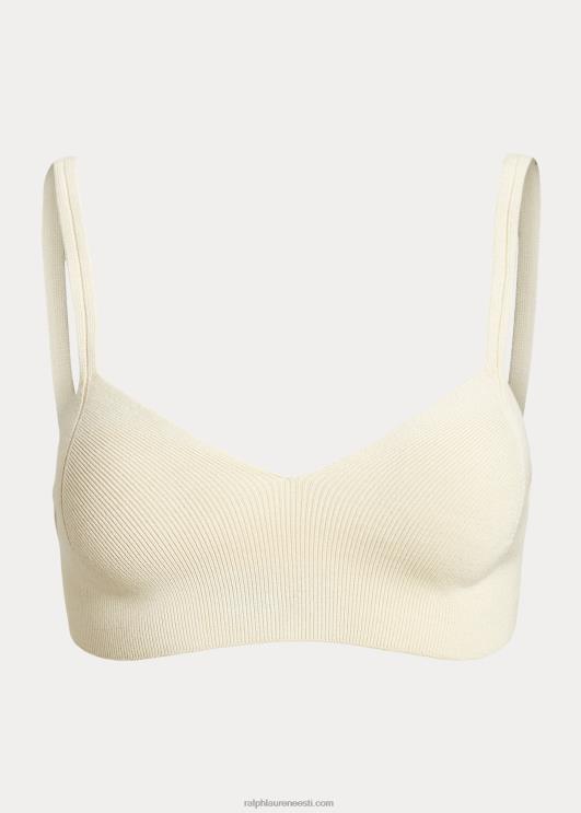 Ralph Lauren naised soonikuga siidist bralette PR0V3507 valkjas