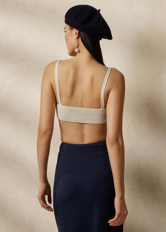 Ralph Lauren naised soonikuga siidist bralette PR0V3507 valkjas