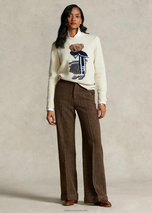 Ralph Lauren naised spelmani kollektsiooni polo bear kampsun PR0V3322 kreem multi