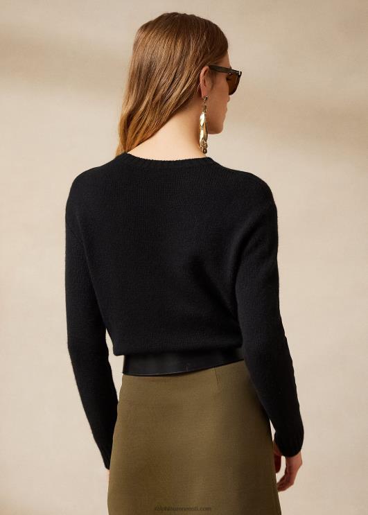 Ralph Lauren naised tarbepolo karu kašmiir kampsun PR0V9297 must