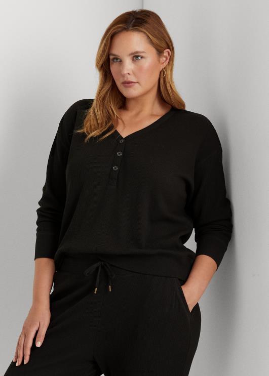 Ralph Lauren naised termo vahvliga kootud henley pullover PR0V4815