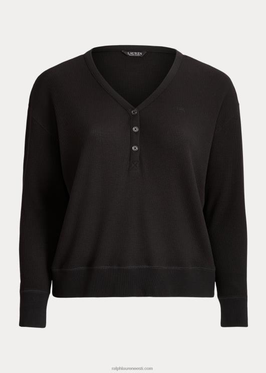 Ralph Lauren naised termo vahvliga kootud henley pullover PR0V4815