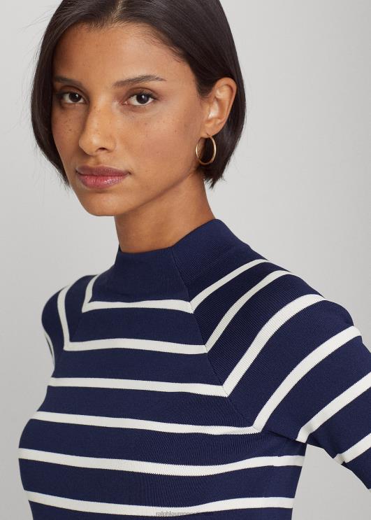 Ralph Lauren naised triibuline kaelusega kampsun PR0V4003