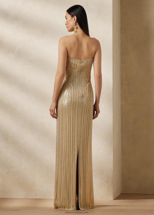 Ralph Lauren naised Collingwoodi kaunistusega õhtukleit PR0V3562 šampanja