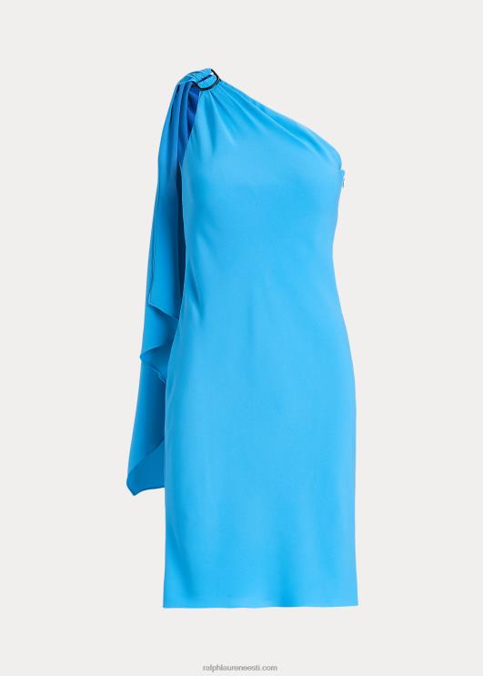 Ralph Lauren naised Georgette ühe õlaga kokteilikleit PR0V3899 leekides ookean