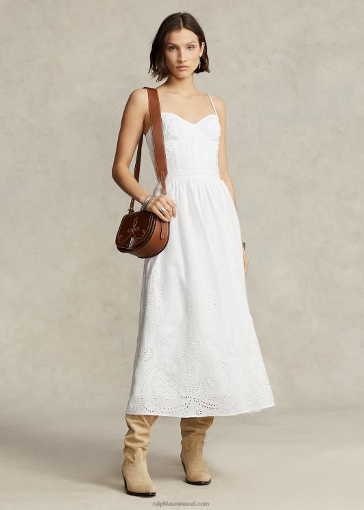 Ralph Lauren naised aasaga linane rinnatükk PR0V2992 valge