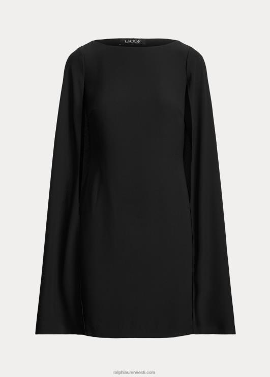 Ralph Lauren naised cape Georgette kokteilikleit PR0V3790 must