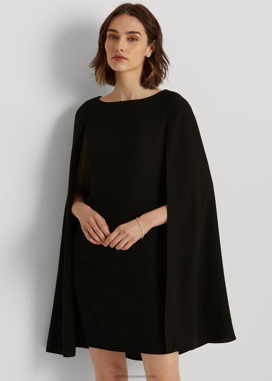 Ralph Lauren naised cape Georgette kokteilikleit PR0V3790 must