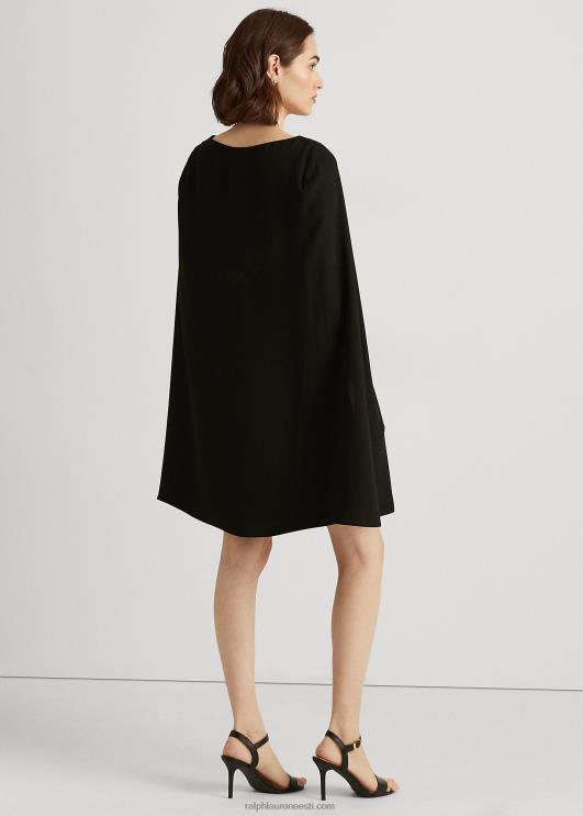 Ralph Lauren naised cape Georgette kokteilikleit PR0V3790 must