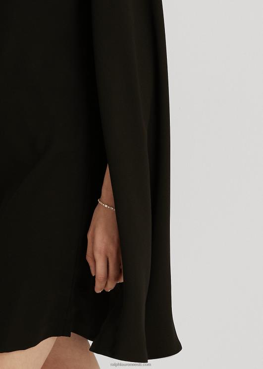 Ralph Lauren naised cape Georgette kokteilikleit PR0V3790 must