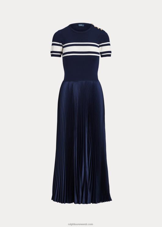 Ralph Lauren naised hübriidne kampsun-plisseeritud kleit PR0V3045