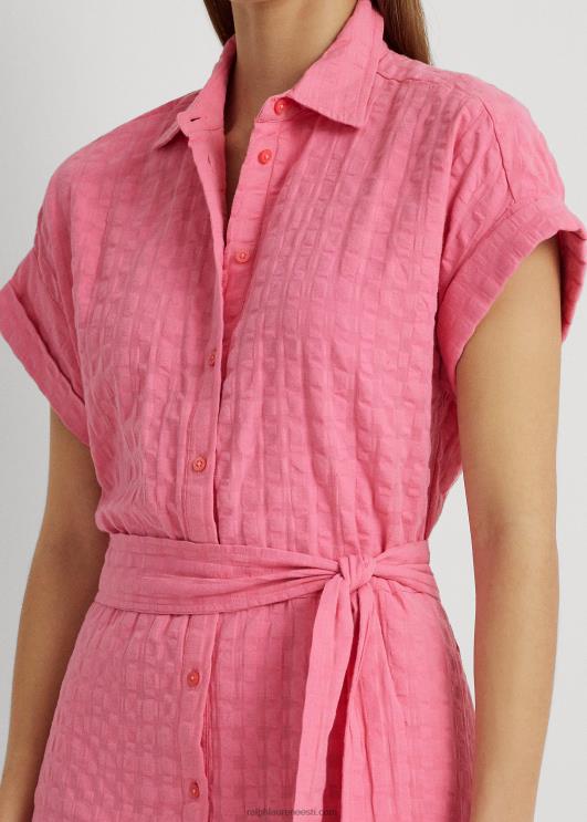 Ralph Lauren naised hõlmikpuuvillane kleit PR0V4440 basseiniäärne roos