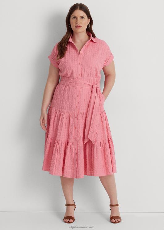 Ralph Lauren naised hõlmikpuuvillane kleit PR0V4657 basseiniäärne roos