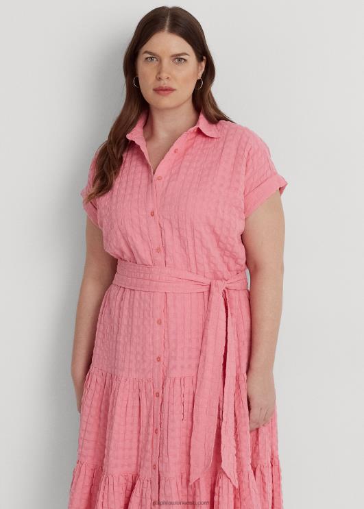 Ralph Lauren naised hõlmikpuuvillane kleit PR0V4657 basseiniäärne roos