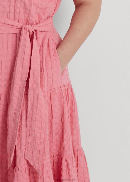 Ralph Lauren naised hõlmikpuuvillane kleit PR0V4657 basseiniäärne roos