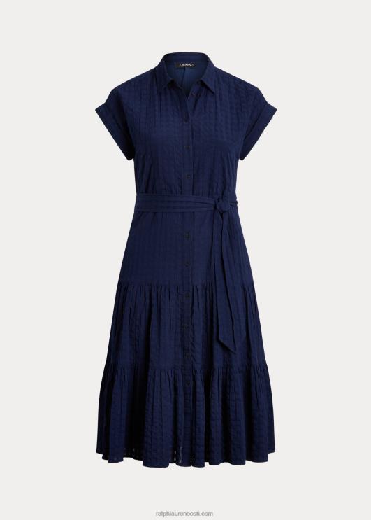 Ralph Lauren naised hõlmikpuuvillane kleit PR0V4658 rafineeritud merevägi