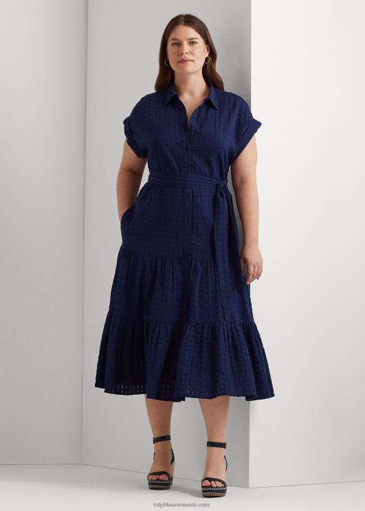 Ralph Lauren naised hõlmikpuuvillane kleit PR0V4658 rafineeritud merevägi