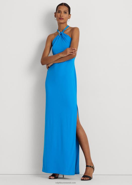 Ralph Lauren naised jersey päitsetega kleit PR0V3911 leekides ookean