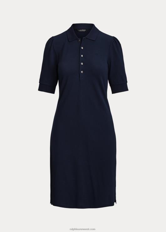 Ralph Lauren naised kaelusega vahetuskleit PR0V4078 rafineeritud merevägi