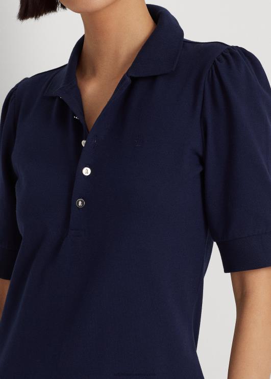 Ralph Lauren naised kaelusega vahetuskleit PR0V4078 rafineeritud merevägi